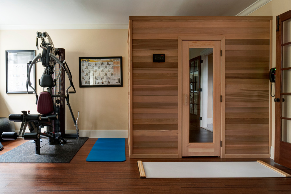Transitional home gym in Philadelphia.