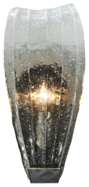 5.75W Metro Fusion Crystal Clear Glass Wall Sconce