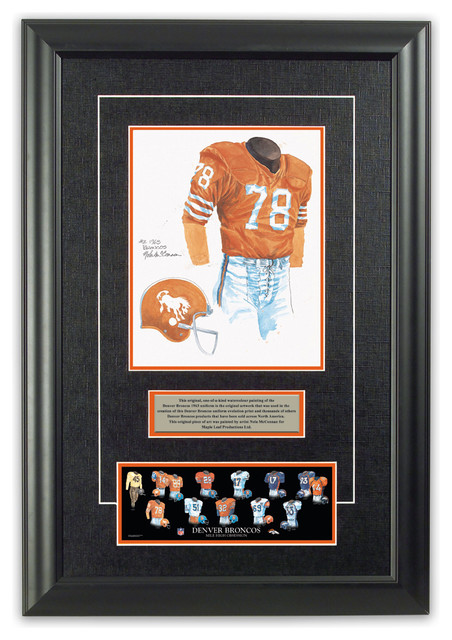 Nfl Wall Art original art of the nfl 1963 denver broncos uniform - traditional Nfl Wall Art original art of the nfl 1963 denver broncos uniform - traditional