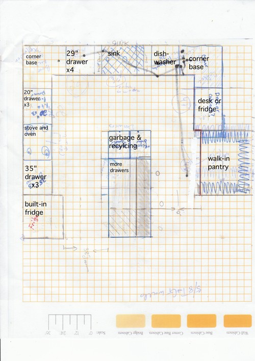 Kitchen layout (the darn fridge)