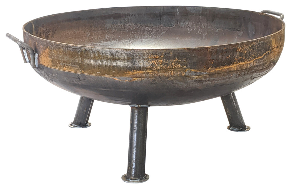 Solid Steel Fire Bowl 30 Industrial, How To Use A Metal Fire Pit Bowl