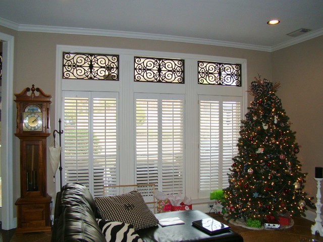 Roman Shades with faux iron in Southlake, TX