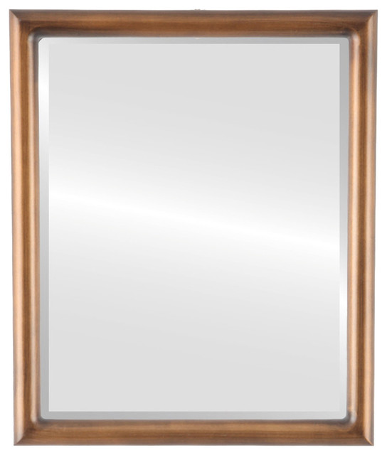 Pasadena Framed Rectangle Mirror, 17x21" Transitional Wall Mirrors