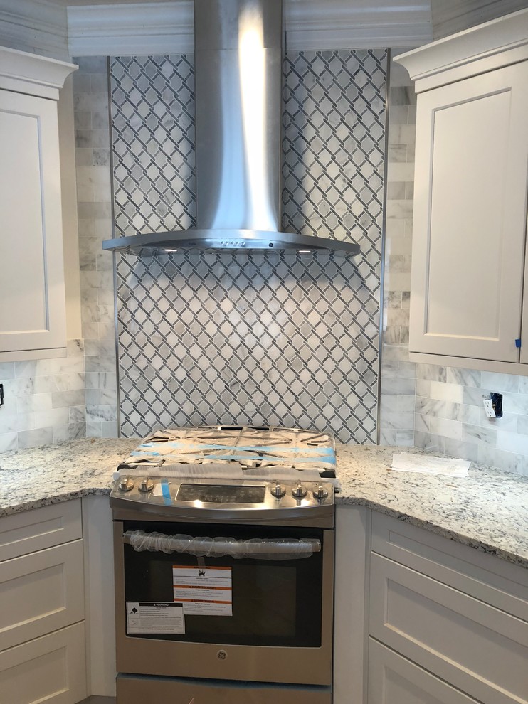 Inspiration for a transitional kitchen remodel in New York