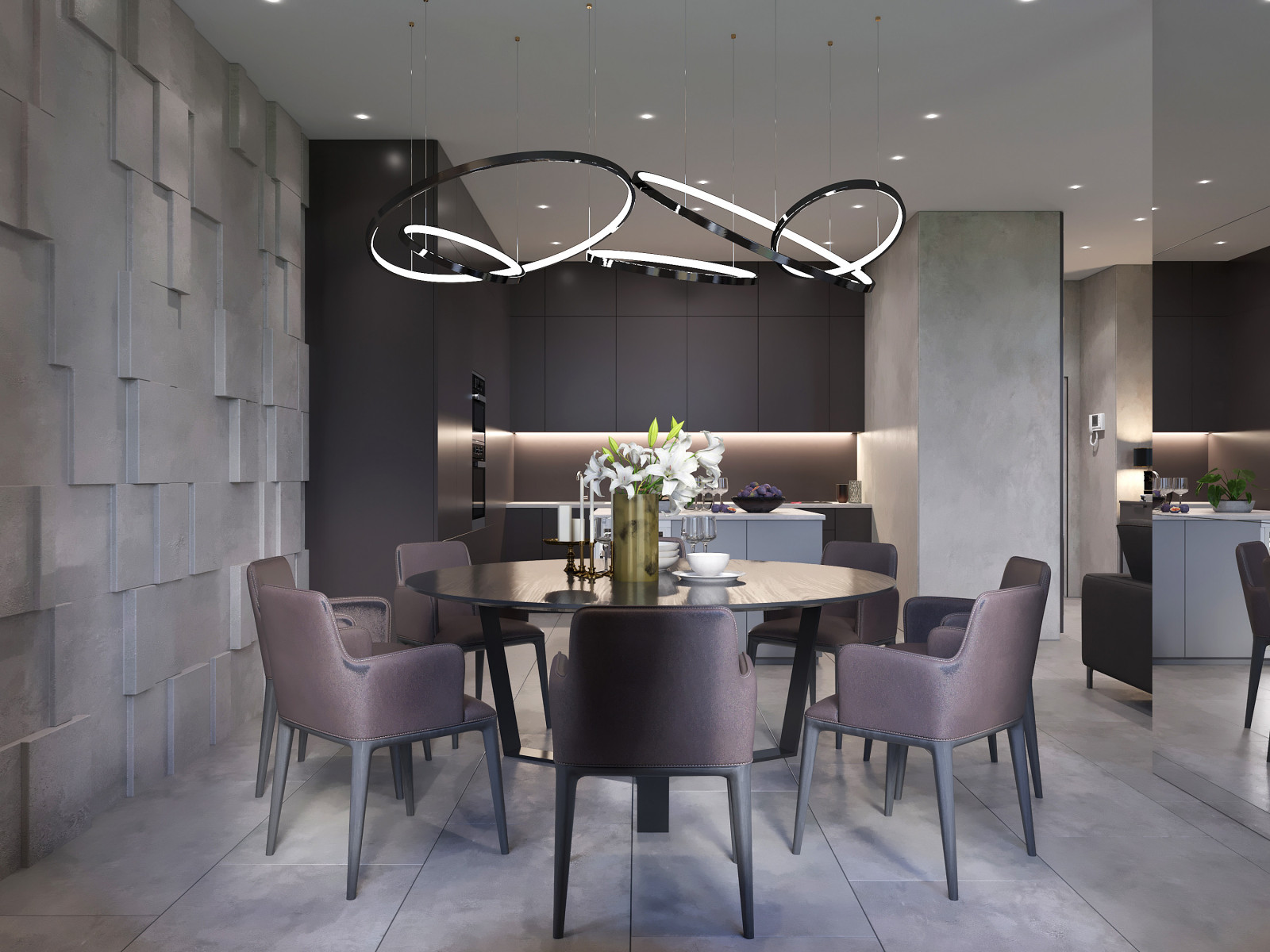 Дизайн интерьера квартиры в современном стиле в ЖК Вандер Парк