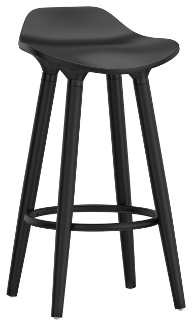 Abs Plastic And Wood Backless 26, 26 Counter Stools With Back