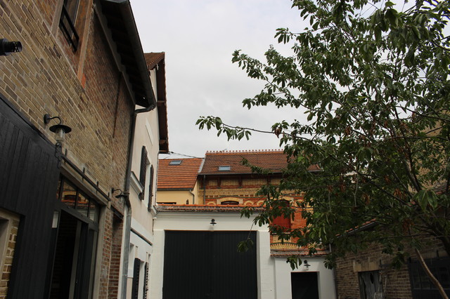Transformation d'une grange en habitation lantlig-fasad