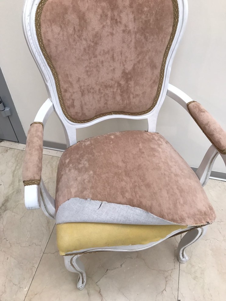 Перетяжка сидений стульев
