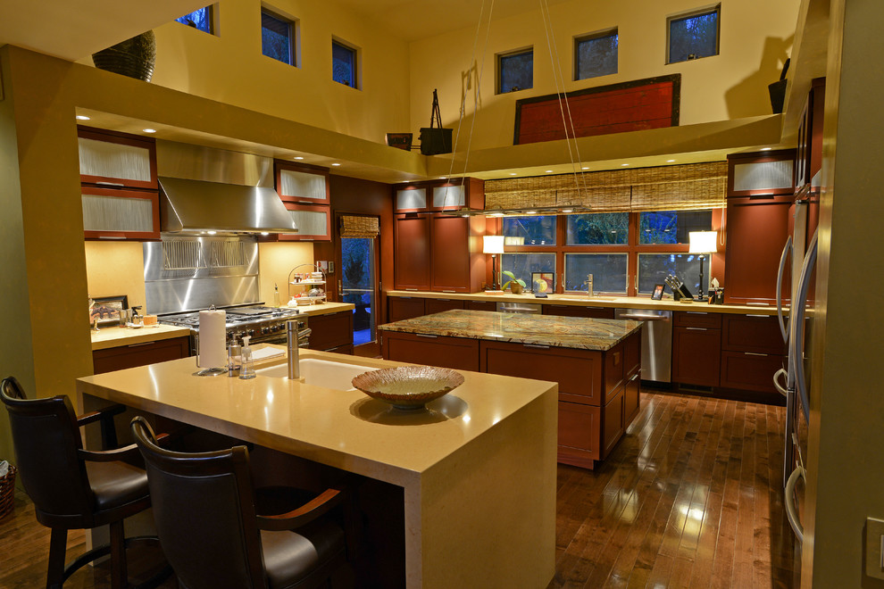 Inspiration for an expansive asian kitchen in Wilmington.