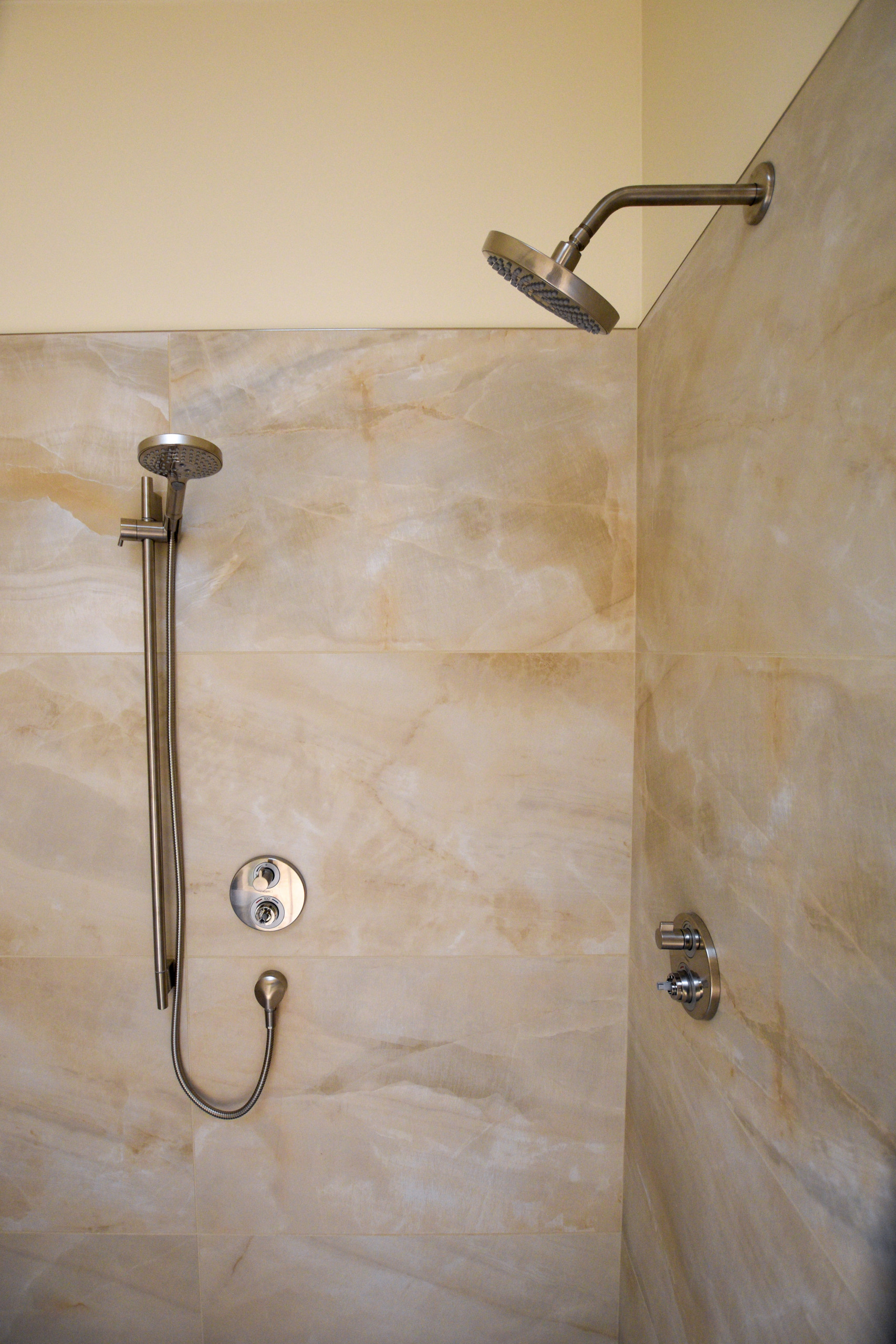 Modern Marble Walk In Shower