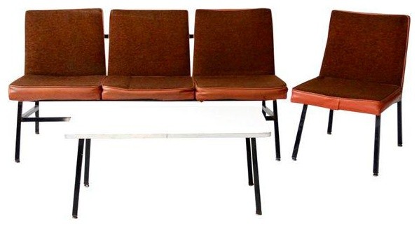 Consigned Mid Century Office Furniture 3 Piece Set Midcentury Consigned Mid Century Office Furniture 3 Piece Set Midcentury Living Room Sets By 86 Vintage