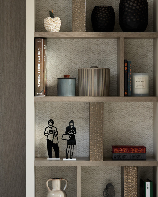 Contemporary Surrey Renovation transitional-living-room