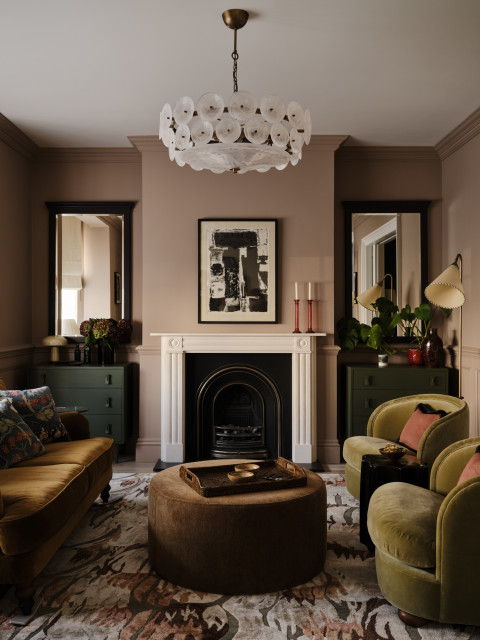 Wandsworth Family Home nyklassisk-dagligstue