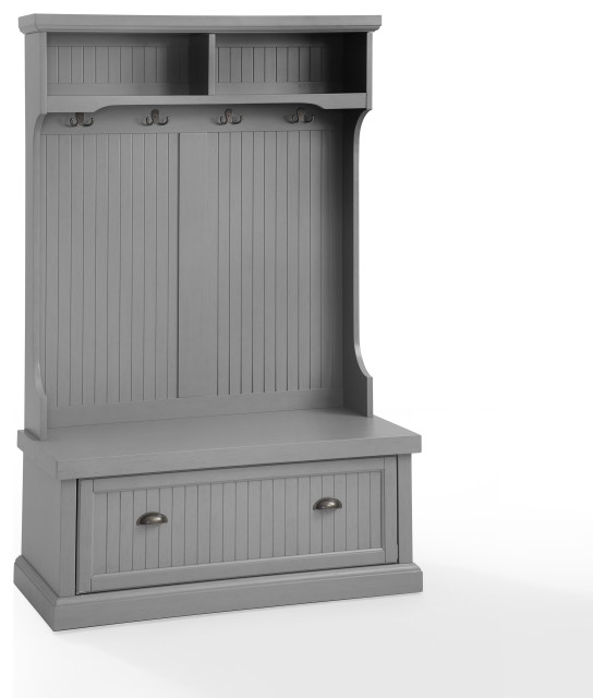 Seaside Hall Tree Transitional Hall Trees by Crosley Furniture