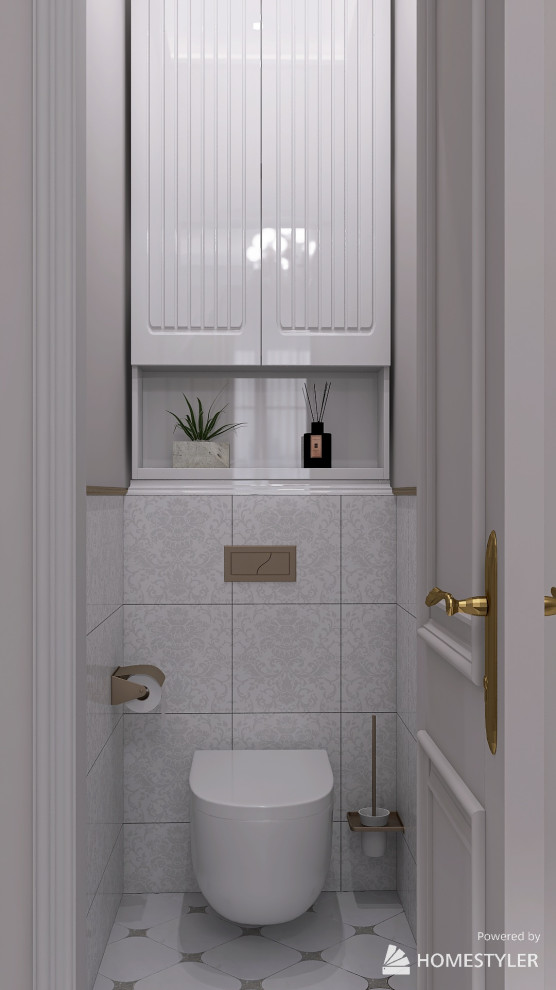 Проект в стиле "Неоклассика". Трехкомнатная квартира 63 кв.м