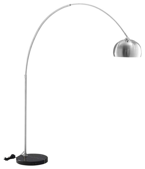 Modway Sunflower Nickel Floor Lamp Black Finish