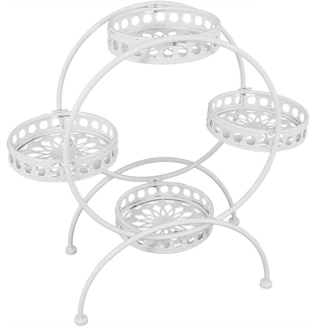 Sunnydaze 4 Tier Ferris Wheel Indoor Outdoor Plant And Flower Stand Sunnydaze 4 Tier Ferris Wheel Indoor Outdoor Plant And Flower Stand 28