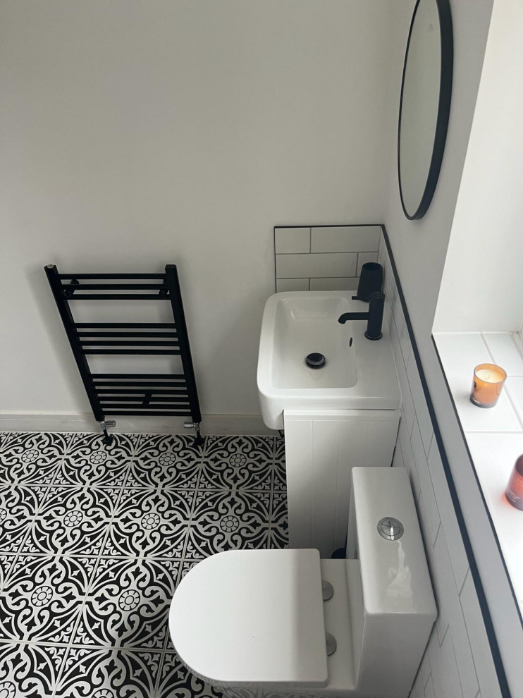 Monochromatic Family Bathroom