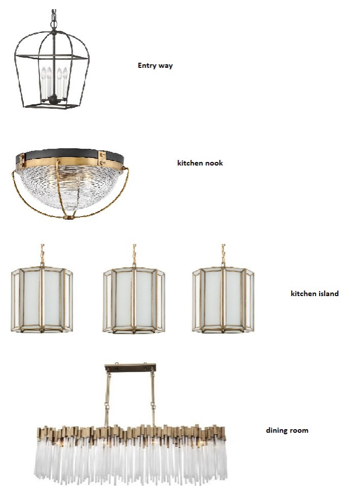 Do these light fixtures match?