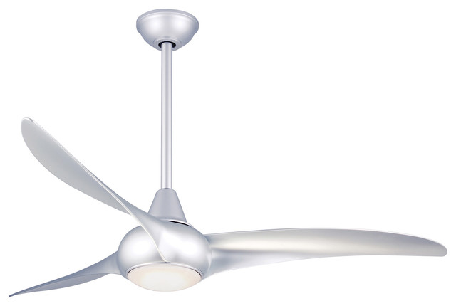Minka Aire Light Wave 52 Led Ceiling Fan With Remote Control Light Wave 52 Led Ceiling Fan With Remote Control Silver Transitional