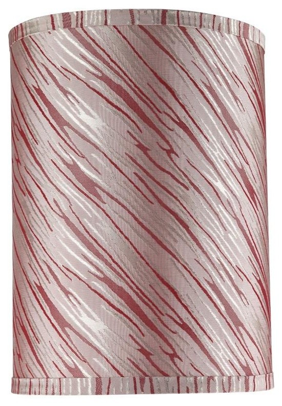 red and white lamp shade
