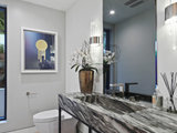 Contemporary Powder Room by SB Interior Design