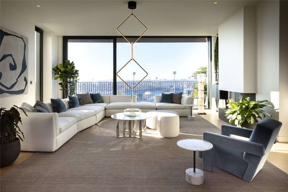Inspiration for a contemporary living room in Los Angeles.