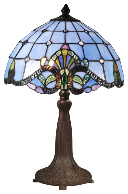 small blue tiffany table lamps