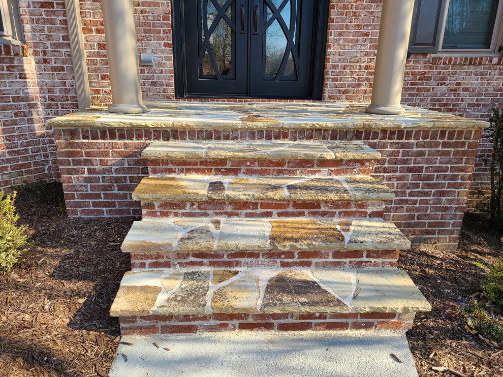 2023 New-Johns Creek-Modular wall, Boulder Wall, Flagstone, Front Fieldstone