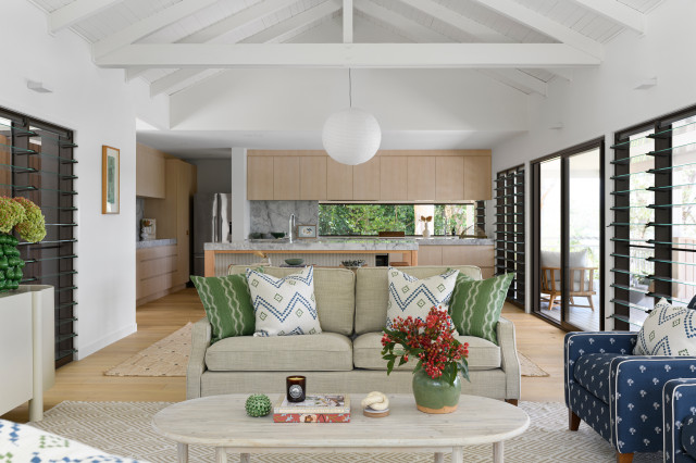 Noosa Northshore Coastal House maritimt-dagligstue