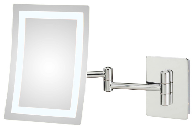 Single Sided 3500K and 5500K Switchable LED Rectangular Wall Mirror ...