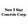 New Five Star Concrete Corp