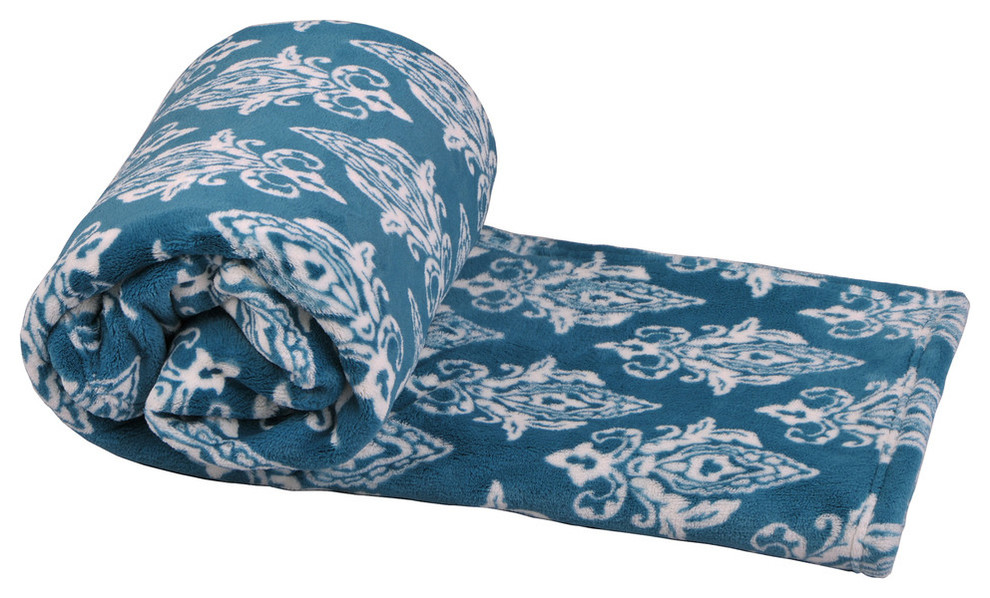 Hennessy Throw Blanket Contemporary Blankets by BNF Home Houzz