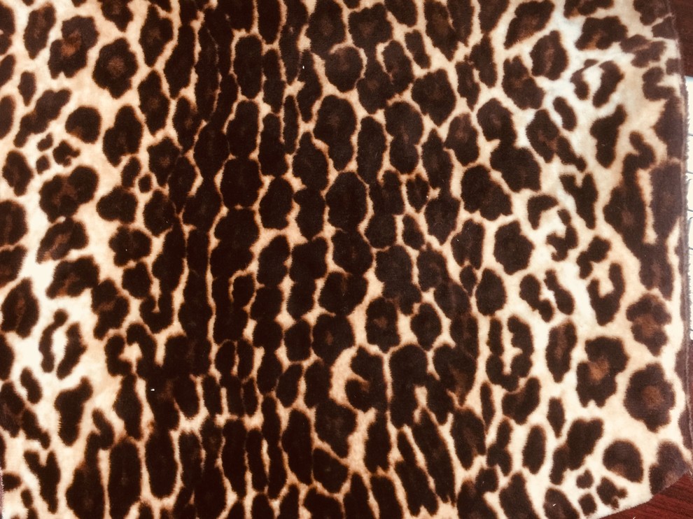 Safari Leopard Velvet Fabric - Contemporary - Upholstery Fabric - by ...