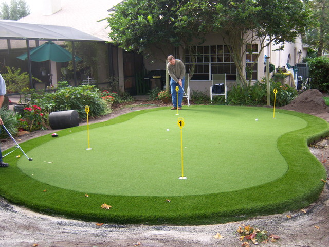 Residential Synthetic Putting Green Pictures - Eclectic ...