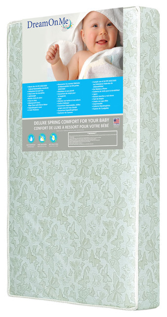 Little Butterflies 6 Inch 2-in-1 Foam Core Crib and Toddler Bed Mattress