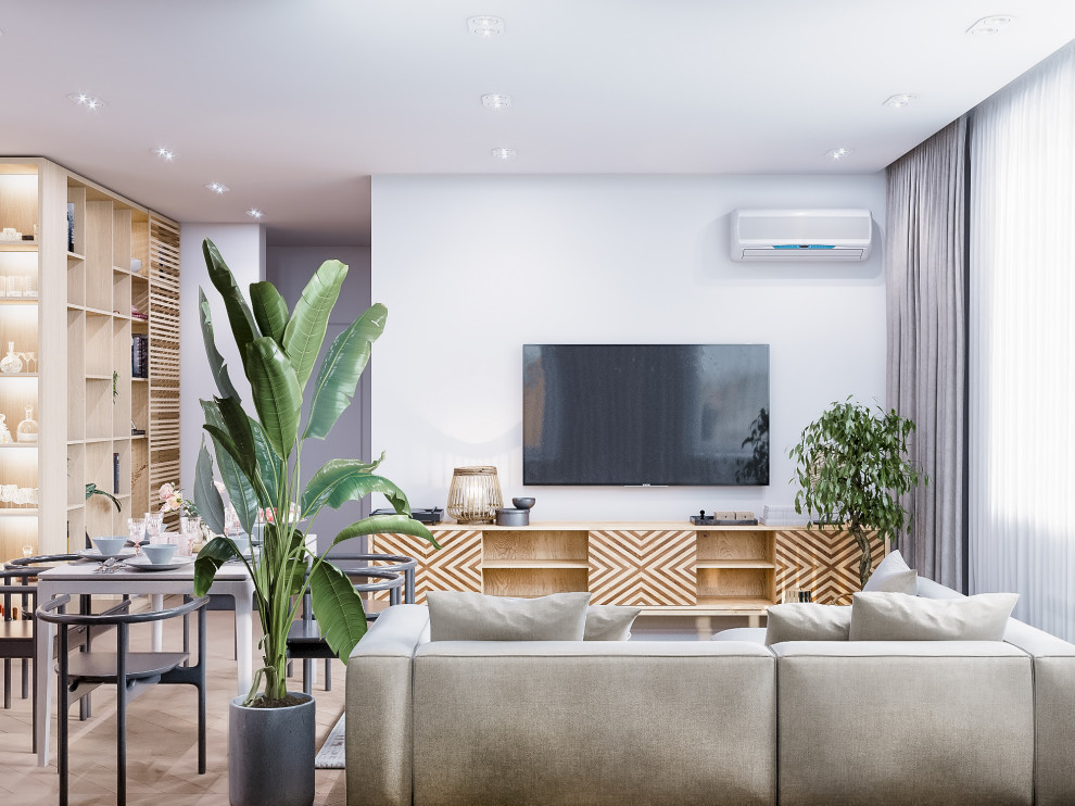 Светлая квартира в скандинавском стиле