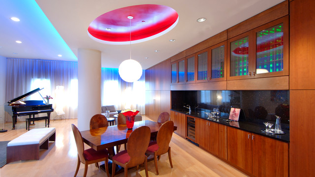 Modern Interior Penthouse minimalistisch-esszimmer