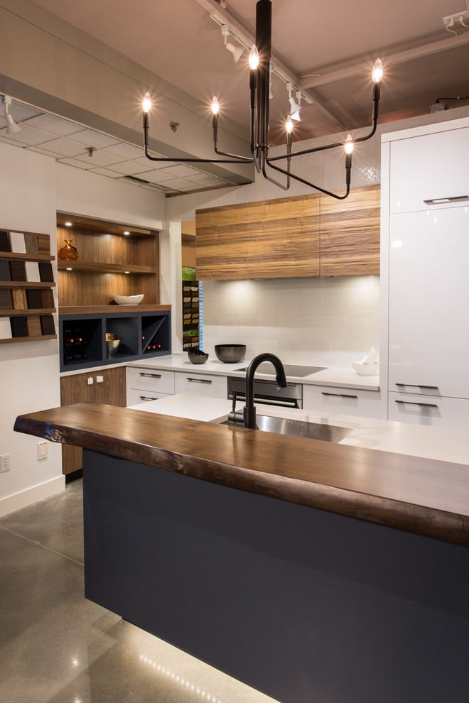 Yaletown Loft Kitchen Display - Modern - Kitchen ...