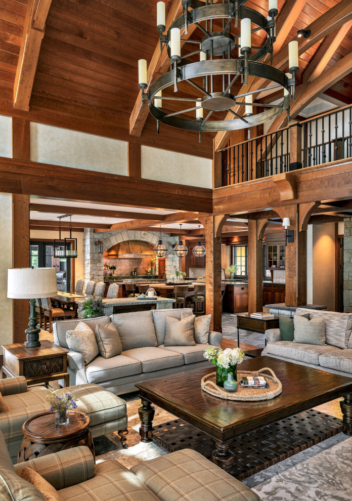 Timber Lake House - Rustic - Living Room - Portland Maine - by ...