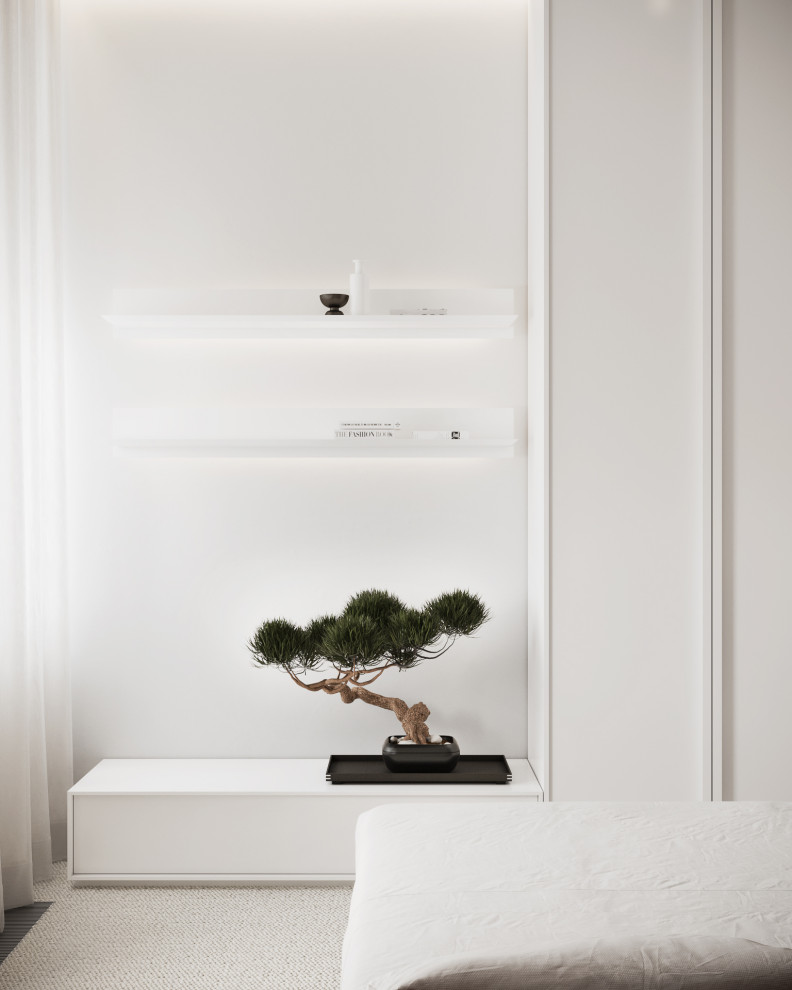 The Whale – Minimalist modern guest bedroom