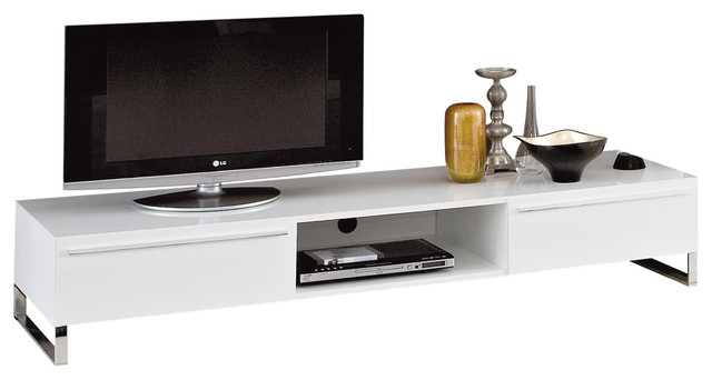 Life-CG180 White High-Gloss Lacquer TV Stand