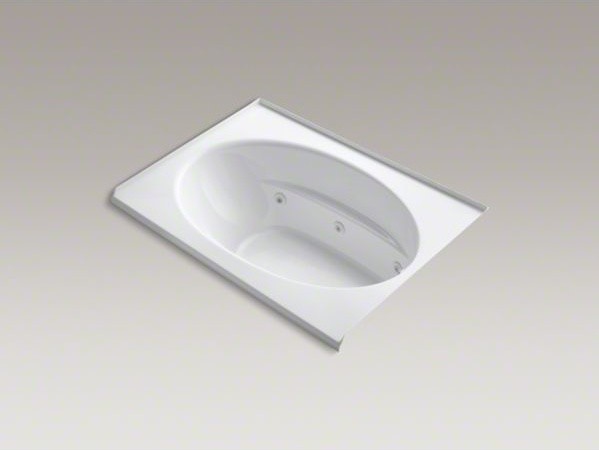 KOHLER Windward(R) 60" x 42" alcove whirlpool with integral tile flange, right-h