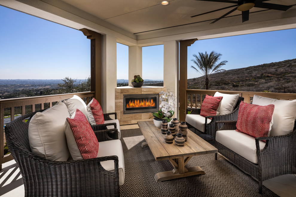 Design ideas for a verandah in San Diego.
