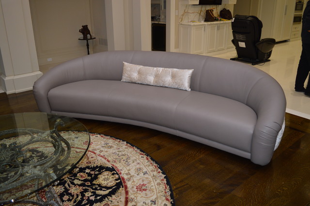 Oval Sofas Leather vardagsrum