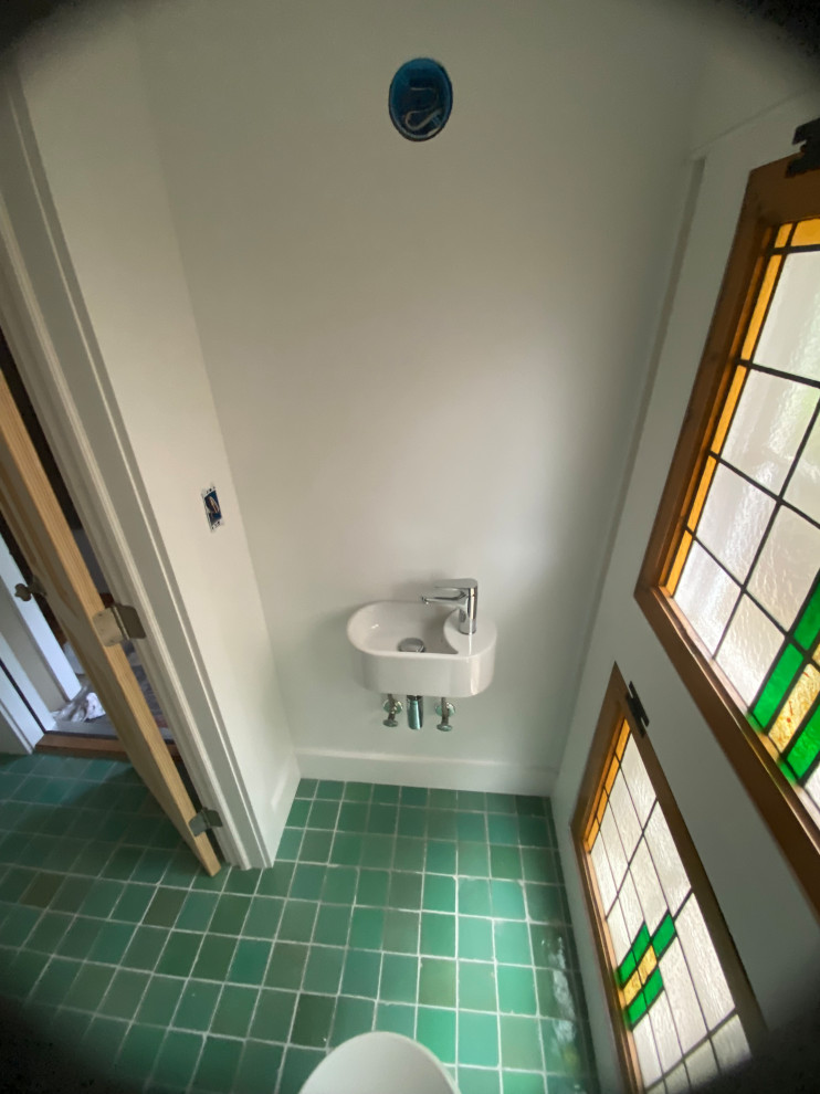 Custom Powder Room- Mud room conversion
