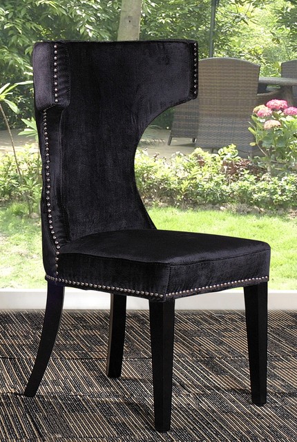 Alto Modern Black Fabric Dining Chair