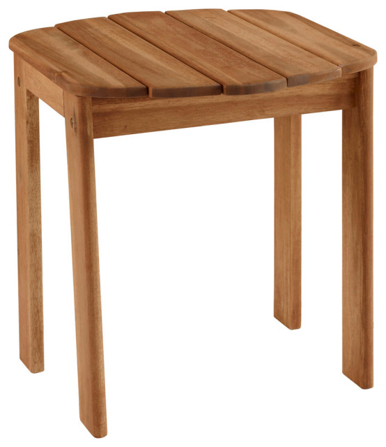Solid Wood Acacia Side Table - Contemporary - Outdoor Side ... Solid Wood Acacia Side Table - Contemporary - Outdoor Side ... on Safavieh Arvin Outdoor Modern Foldable 5 Piece Living Set id=25913