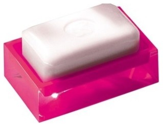 Decorative Square Soap Holder, Pink