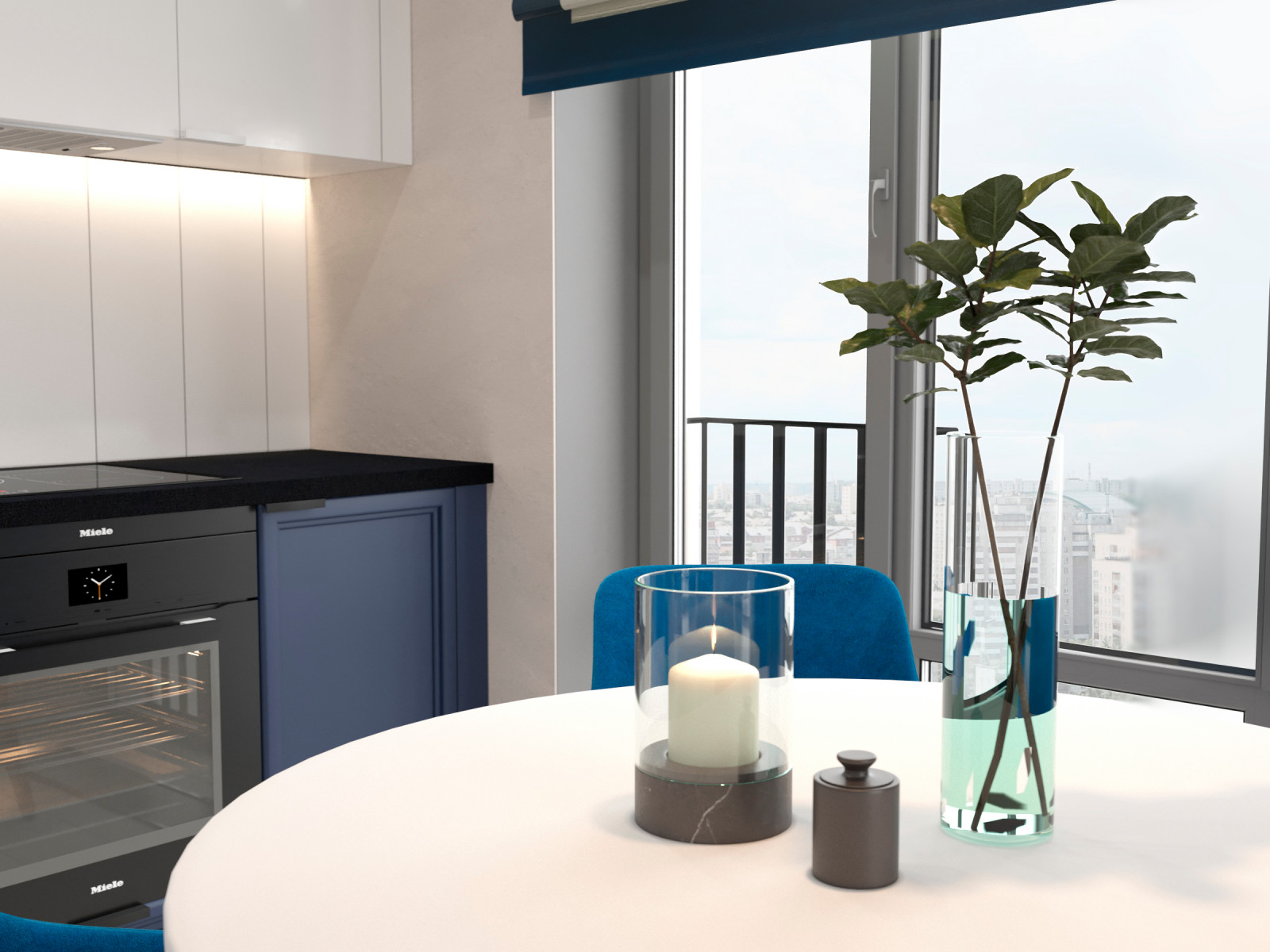 Квартира для холостяка (визуализации и коллажи)